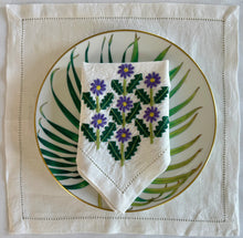 Load image into Gallery viewer, Purple Floral Napkin