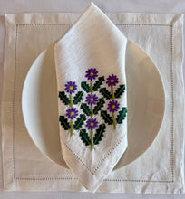 Load image into Gallery viewer, Purple Floral Napkin