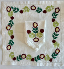Load image into Gallery viewer, Red & Green Glory Napkin & Placemat SET (1 of each)