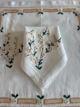 Load image into Gallery viewer, Beige Blossom Napkin and Placemat SET