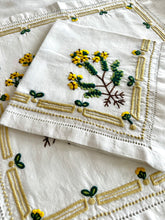 Load image into Gallery viewer, A) Yellow Floral Napkin SOLD OUT
