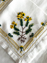 Load image into Gallery viewer, A) Yellow Floral Napkin SOLD OUT