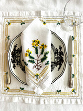 Load image into Gallery viewer, A) Yellow Floral Napkin SOLD OUT