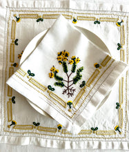 Load image into Gallery viewer, A) Yellow Floral Napkin SOLD OUT