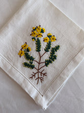 Load image into Gallery viewer, A) Yellow Floral Napkin