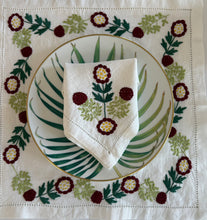 Load image into Gallery viewer, Red & Green Glory Napkin & Placemat SET (1 of each)