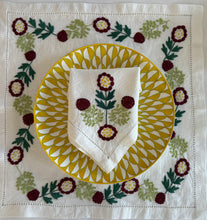 Load image into Gallery viewer, Red & Green Glory Napkin & Placemat SET (1 of each)