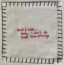 Load image into Gallery viewer, K) " and i said, and i thought i said, and i should have said" ... Cocktail Napkins ( Set of 12)