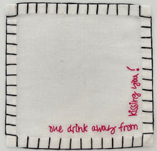 Load image into Gallery viewer, I) 'One Drink Away From...' Cocktail Napkins (Set of 6)