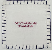 Load image into Gallery viewer, N) Love Songs... Cocktail Napkins ( Set of 6)