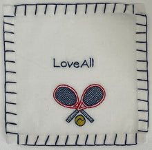 Load image into Gallery viewer, L) Let's have a smashing time Cocktail Napkins (Set of 6) Tennis Theme