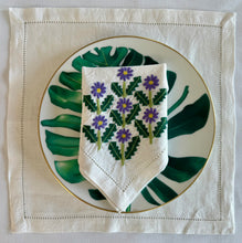 Load image into Gallery viewer, Purple Floral Napkin
