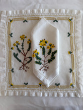 Load image into Gallery viewer, A) Yellow Floral Napkin
