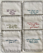 Load image into Gallery viewer, K) &quot; and i said, and i thought i said, and i should have said&quot; ... Cocktail Napkins ( Set of 12)
