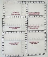 Load image into Gallery viewer, N) Love Songs... Cocktail Napkins ( Set of 6) SOLD OUT
