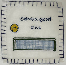 Load image into Gallery viewer, L) Let&#39;s have a smashing time Cocktail Napkins (Set of 6) Tennis Theme

